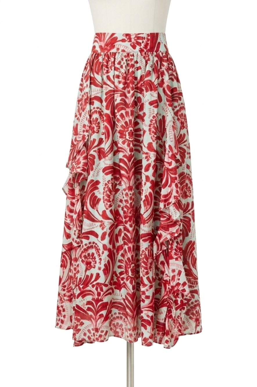 NEW MARIE OLIVER oaklen maxi skirt in bimini